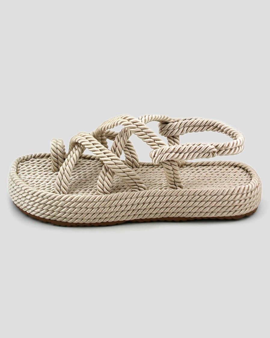 MUJER Mumka | Sandalias nómadas con punta blanca