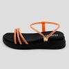 MUJER Mumka | Sandalias Plataforma Piedras Naranja