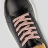 CORDONES Mumka | Cordones rosas con brillos plateados