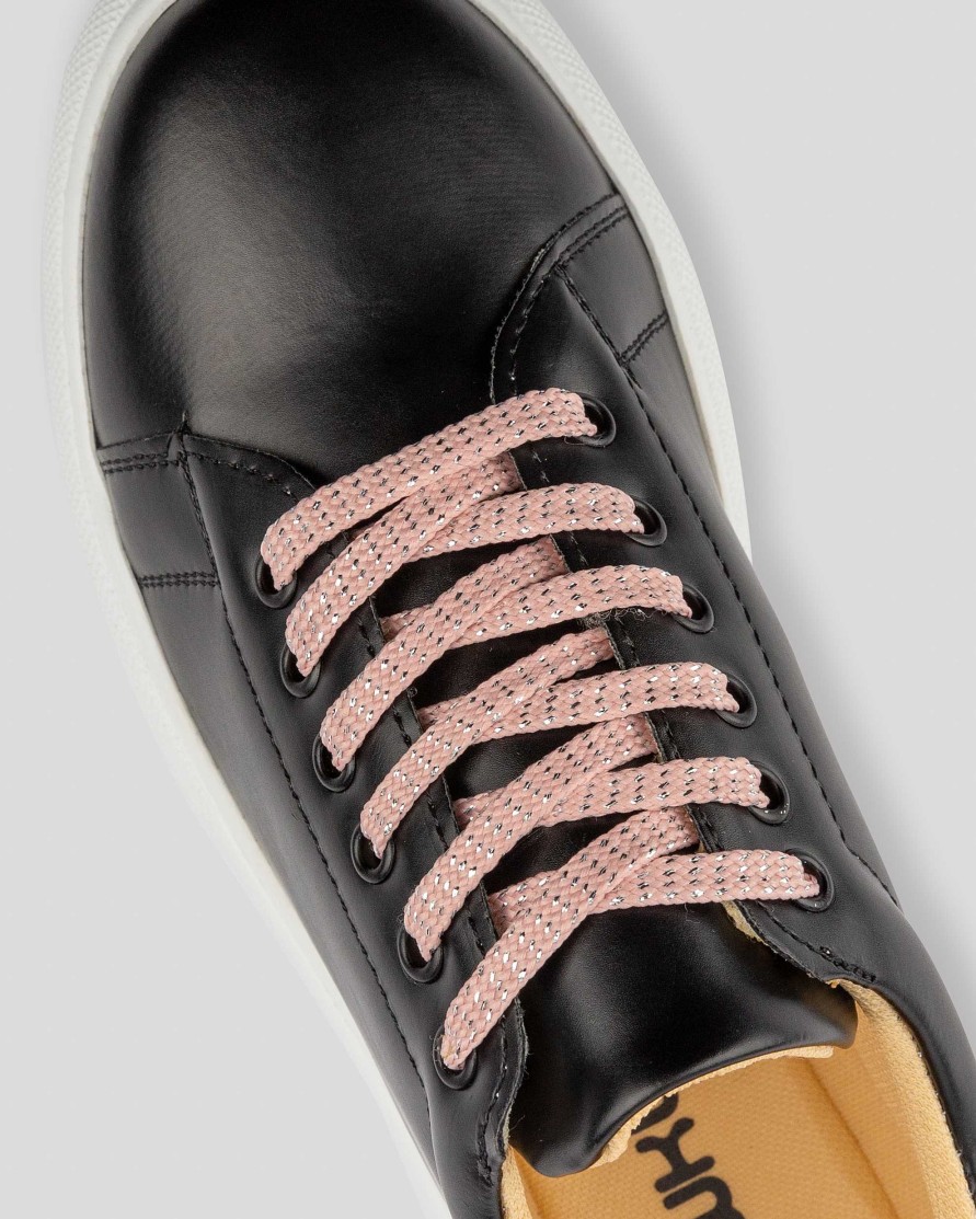 CORDONES Mumka | Cordones rosas con brillos plateados