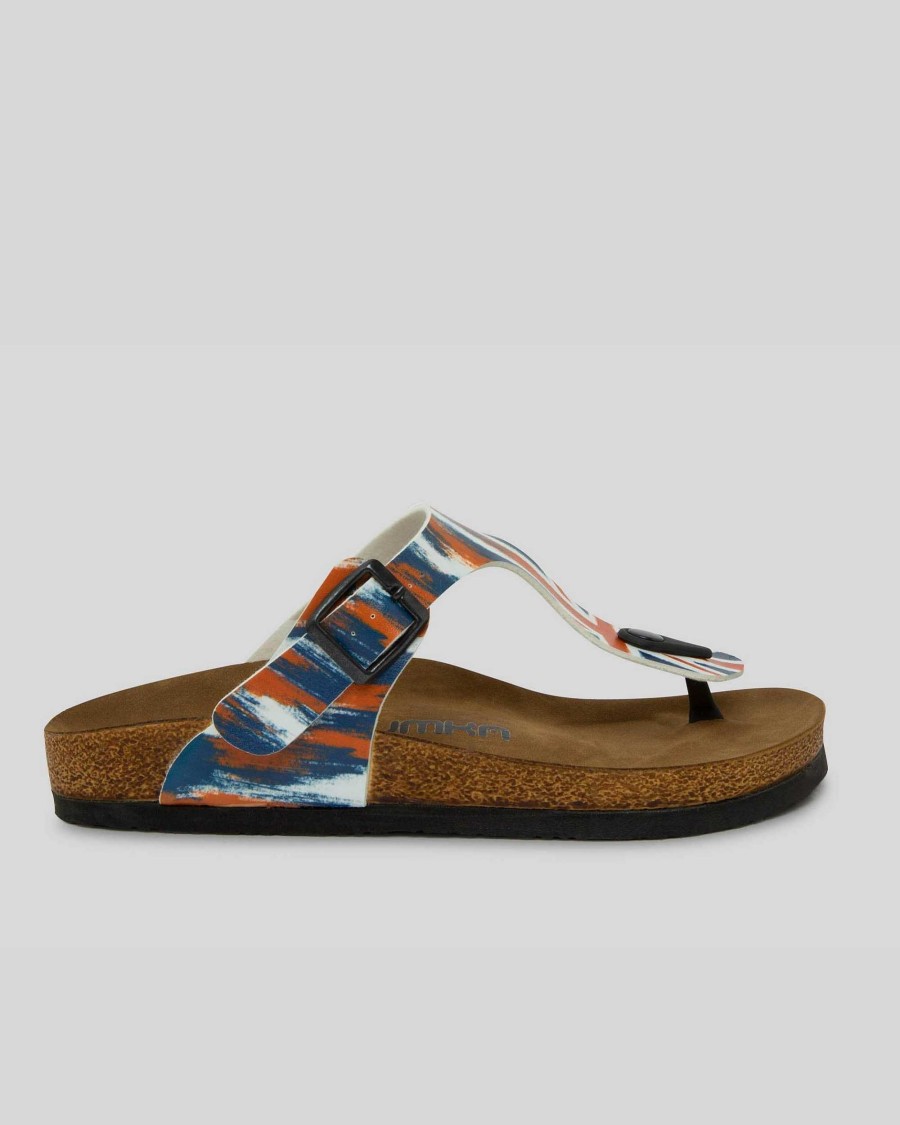 MUJER Mumka | Sandalias vintage con bandera de Gran Bretaña