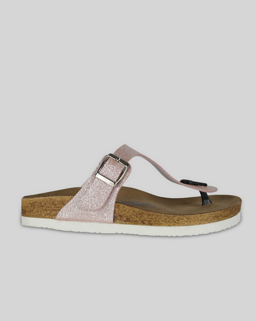 MUJER Mumka | Sandalias con purpurina rosa