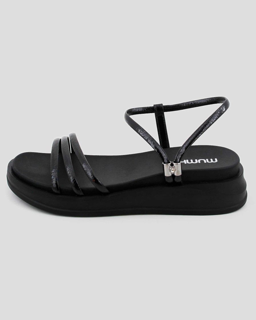 MUJER Mumka | Sandalias de plataforma negras