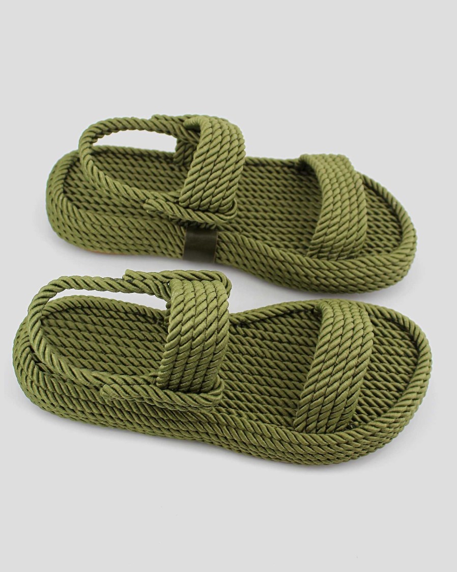 MUJER Mumka | Sandalias Nomadic Tiras Caqui