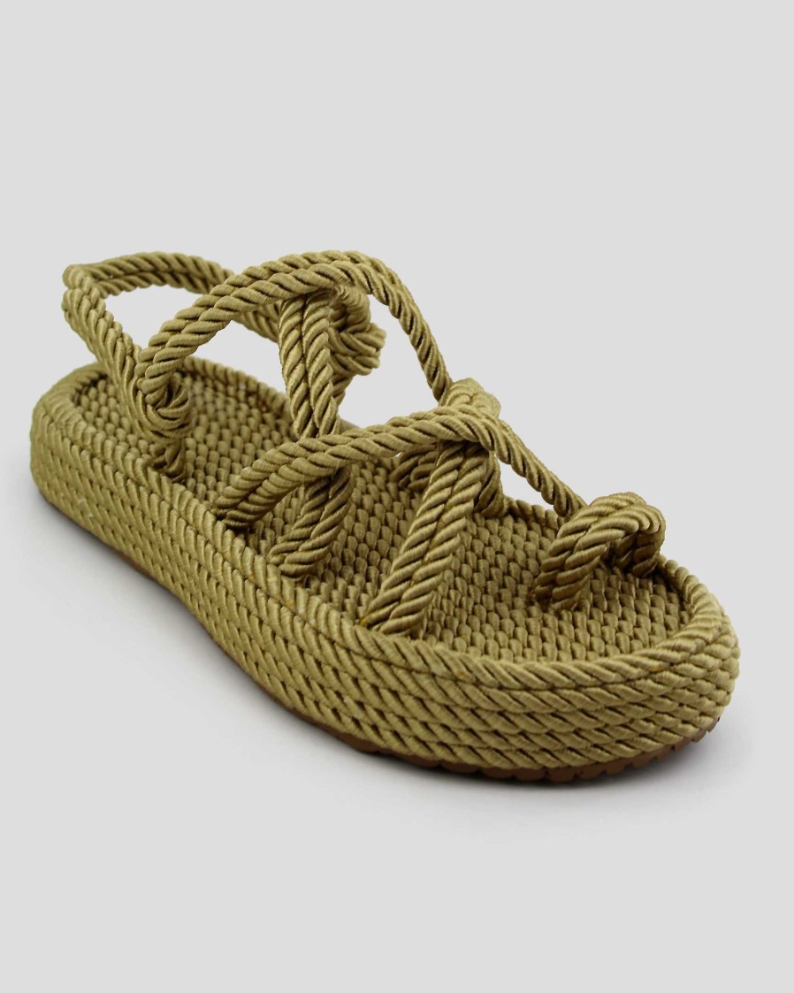 MUJER Mumka | Sandalias nómadas con puntera beige